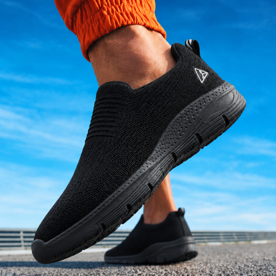 CB Sports Lightweight and Flexible Slipon Sports Shoes | Black