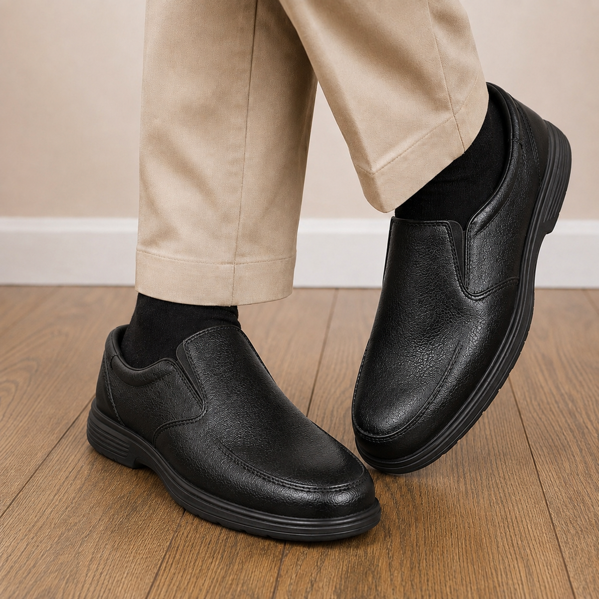 Contablue Black Slipon Formal Shoes for Men | Office, Business & Formal Occasions