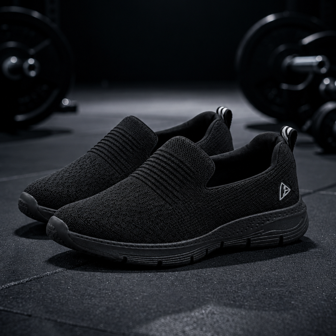 CB Sports Lightweight and Flexible Slipon Sports Shoes | Black