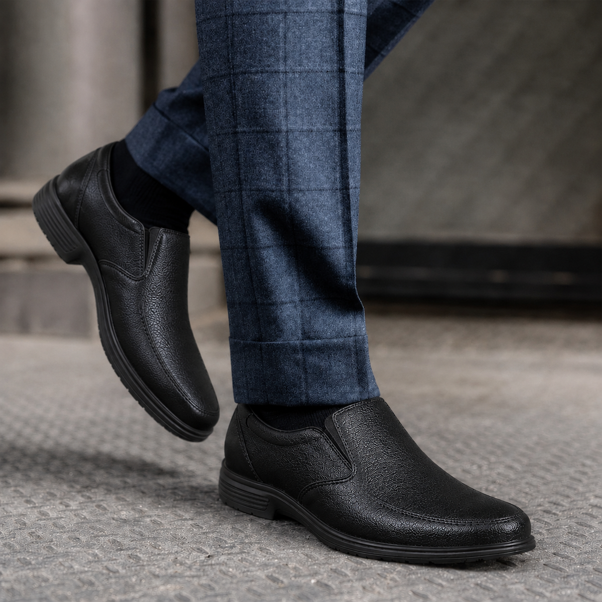 Contablue Black Slipon Formal Shoes for Men | Office, Business & Formal Occasions