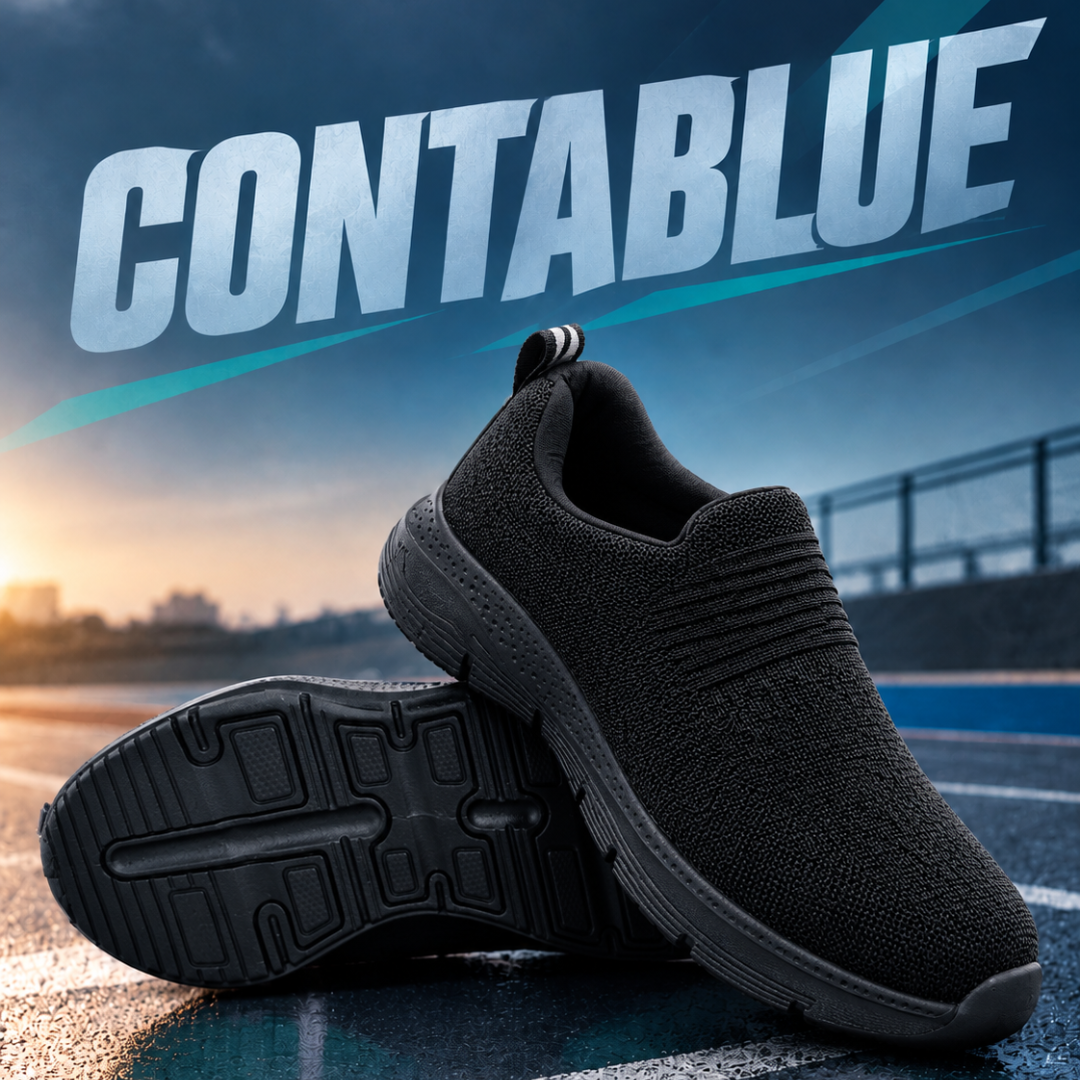 CB Sports Lightweight and Flexible Slipon Sports Shoes | Black