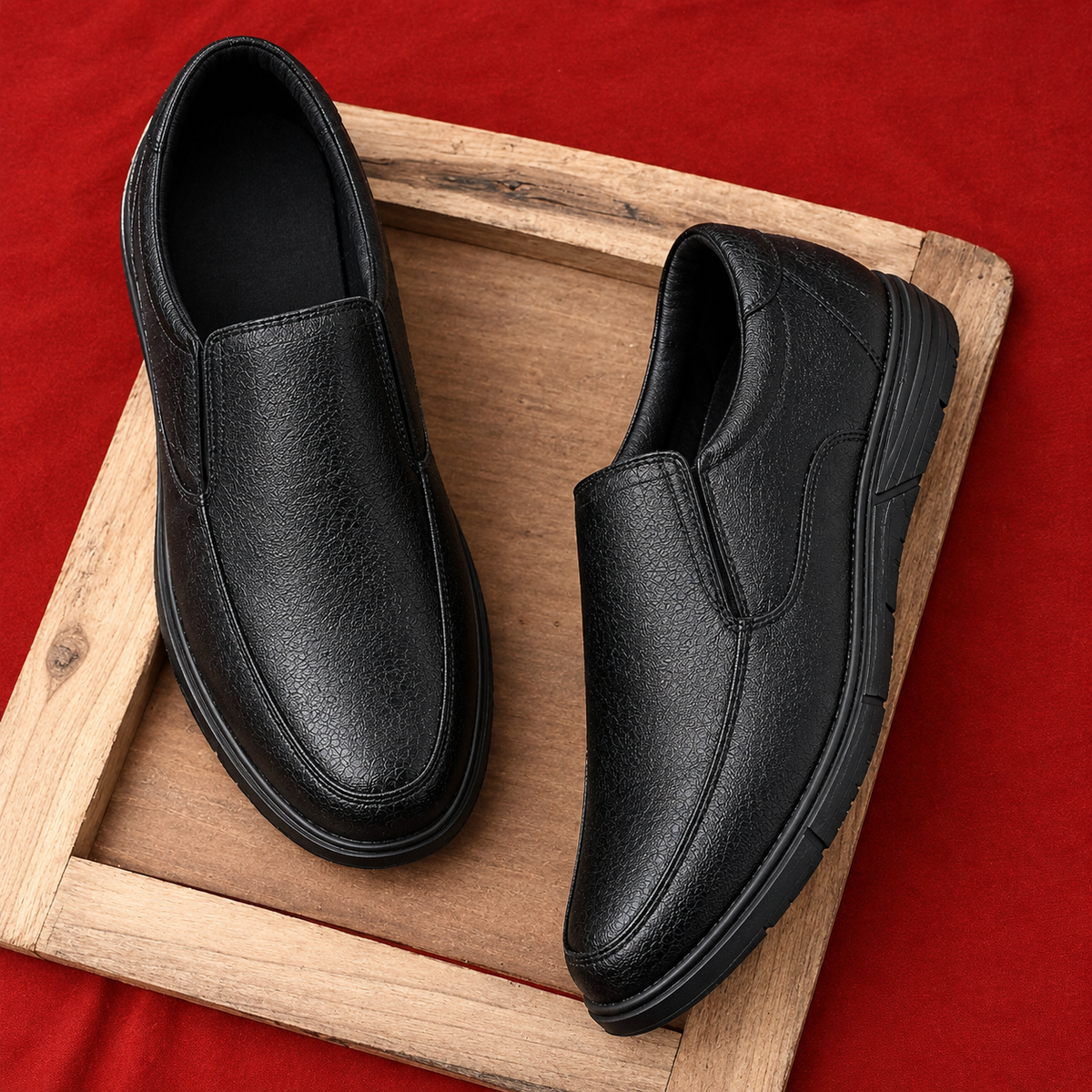 Contablue Black Slipon Formal Shoes for Men | Office, Business & Formal Occasions
