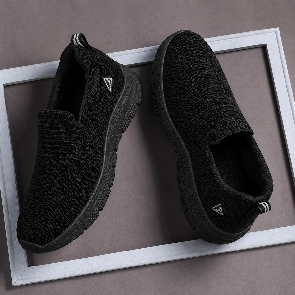CB Sports Lightweight and Flexible Slipon Sports Shoes | Black
