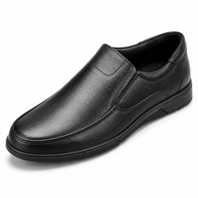 Men's Premium Black Slip-On Formal Loafers | Leather Office, Business & Everyday Dress Shoes