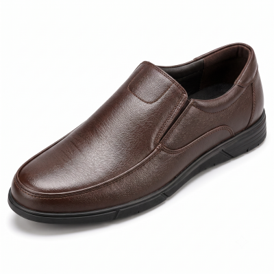 Men's Premium Brown Slip-On Formal Loafers | Leather Office, Business & Everyday Dress Shoes